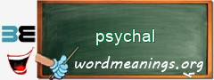WordMeaning blackboard for psychal